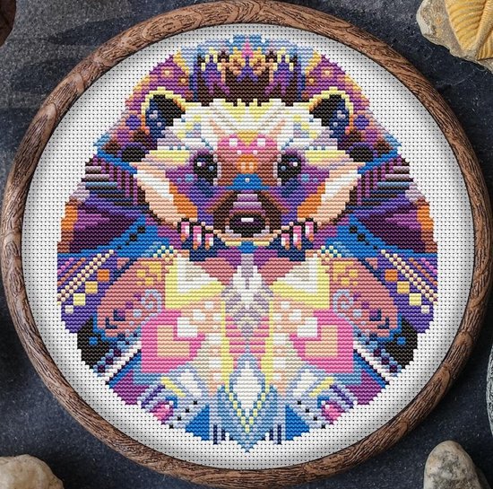 Borduurpakket MANDALA EGEL -AWSOME PATTERNS