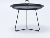 BIJZETTAFEL HOUE -EYELET TRAY -ZWART- IN EN OUTDOOR-DIAMETER 60CM-Philline.be