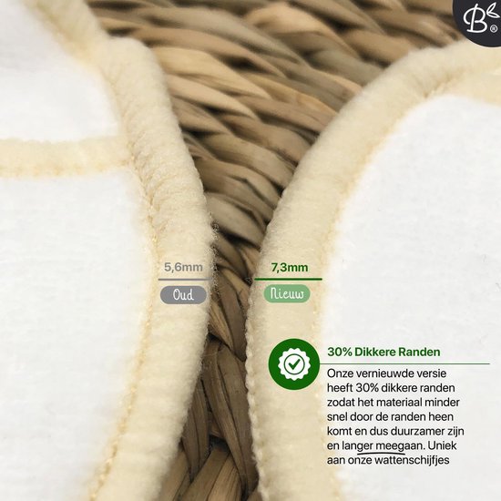 16 Herbruikbare Wattenschijfjes + Bamboe Houder - 12x Dagelijks 4x Scrub 4 laags - Wasbare Wattenschijfjes Makeup Pads Zero Waste