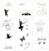 Lot de 9 cartes chrétiennes avec enveloppe Golden Blessing series 4 GOLD FOIL