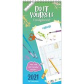 Familieplanner Do It Yourself 2021 - met stickers - t/m 5 personen