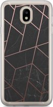 Samsung J5 2017 hoesje siliconen - Marble | Marmer grid | Samsung Galaxy J5 2017 case | multi | TPU backcover transparant