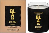 Riverdale - Eternity Geurkaars in pot Peony Rose & Blush suede zwart 11cm - Zwart