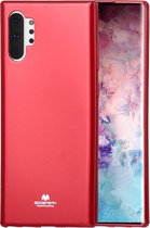 GOOSPERY JELLY TPU schokbestendig en kras-hoesje voor Galaxy Note 10+ (rood)