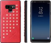 Star Series Retro Crazy Horse Texture PU lederen tas voor Galaxy Note9 (rood)