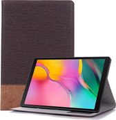 Cross Texture Horizontal Flip Leather Case voor Galaxy Tab S5e 10.5 T720 / T725, met houder en kaartsleuven en portemonnee (koffie)