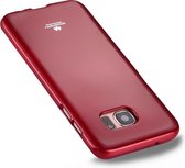 GOOSPERY JELLY CASE voor Galaxy S7 Edge TPU Glitterpoeder Valbestendig Beschermende Cover Case (Rood)
