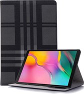 Geruite textuur horizontale flip lederen tas voor Galaxy Tab S5e 10.5 T720 / T725, met houder & kaartsleuven & portemonnee (grijs)