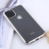 Transparante TPU anti-drop en waterdichte mobiele telefoon beschermhoes voor iPhone 11 Pro Max (zilver)
