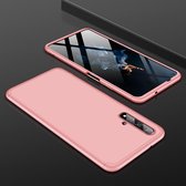 GKK Three Stage Splicing Full Coverage PC Case voor Huawei Honor 20 (Rose Gold)