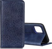 Voor Galaxy S10 Lite / A91 Magnetische Retro Crazy Horse Texture Horizontale Flip Leather Case met houder en kaartsleuven (blauw)