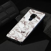 Voor Huawei Mate 20 Marble Pattern Soft TPU beschermhoes (wit)