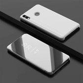 Galvaniseren spiegel horizontale flip lederen case voor Xiaomi Redmi Note 7 / Redmi Note 7 Pro met houder (zilver)