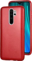 Voor Xiaomi Redmi Note 8 Pro TPU Glitter All-inclusive beschermhoes (rood)