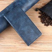 Retro magnetische sluiting horizontale flip lederen case voor Nokia X71 (8.1 plus), met houder en kaartsleuven en portemonnee (blauw)