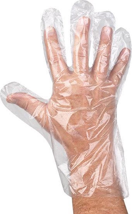 Verdwijnen ik lees een boek Bedrijf Transparante plastic wegwerphandschoenen - Schone Handen - Kapsters -  Damesmaat -... | bol.com