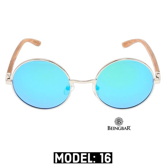 BEINGBAR Eyewear "Model 16" Sustainable Wooden Sunglasses van BEINGBAR — afbeelding 4