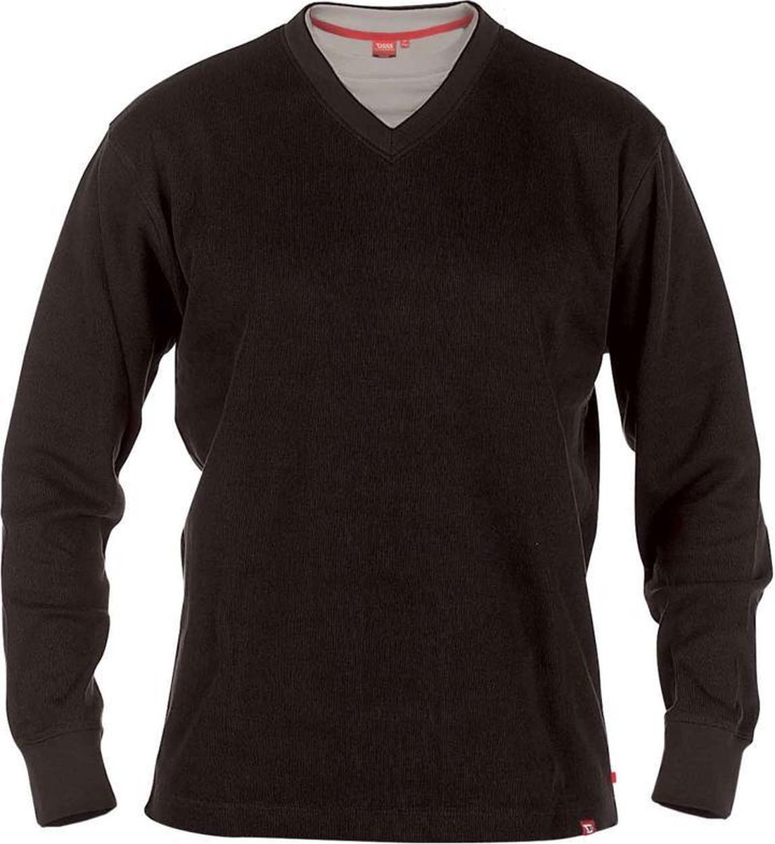 D555 Bliss Heren Lange mouwen Sweater 100% cotton – Zwart – Maat L