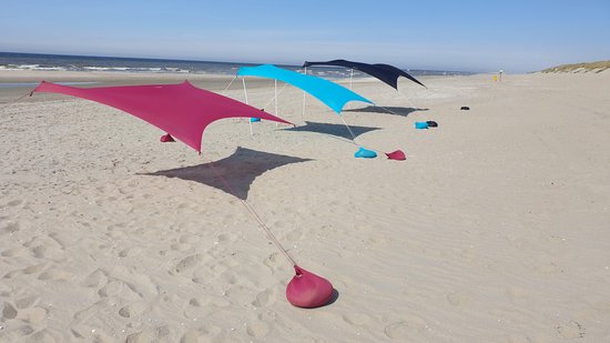 Otentik Nano Blauw strand schaduwdoek/zonnetent- 230x 140CM | bol.com