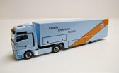 Herpa 1/87 MAN TGX XXL Euro5 Renntransporter-Sattelzug "Gulf Oil"