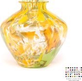 Design vaas Belly - Fidrio BOTANIC - glas, mondgeblazen - hoogte 23 cm