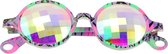 Caleidoscoop Kaleidoscoop Bril Premium Rond Square Groen Paars - Kaleidoscope Glasses