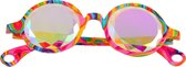 Caleidoscoop Kaleidoscoop Bril Premium Rond Big Pane Roze - Kaleidoscope Glasses