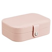 B2H - Luxe Sieraden box - Sieradendoos - Leer - Roze