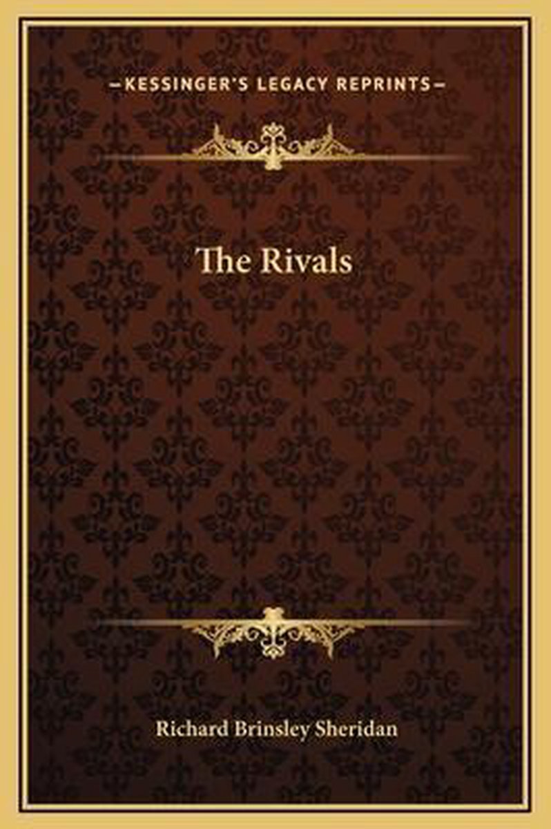 The Rivals van Richard Brinsley B Sheridan