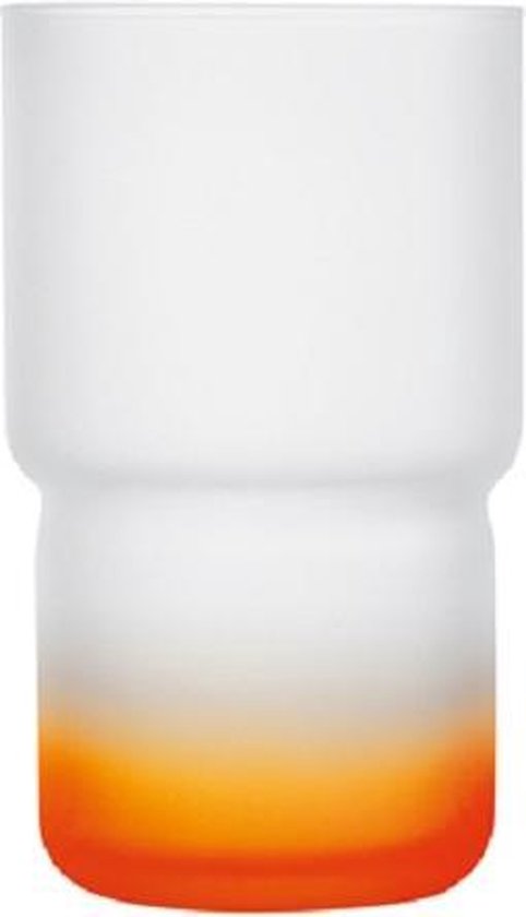 Luminarc Troubadour - Waterglazen - Frost-Oranje - 32cl - (set van 6) En Yourkitchen E-kookboek - Heerlijke Smulrecepten