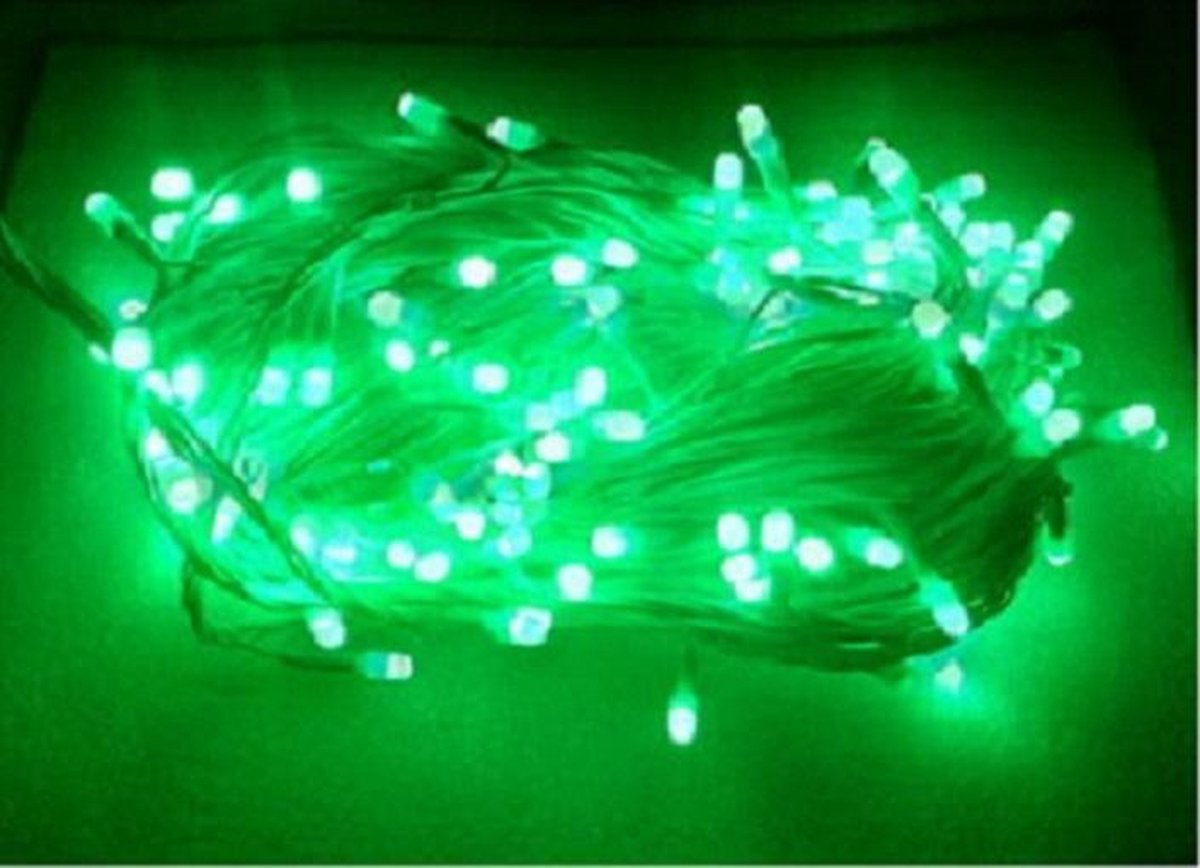 Bol.com Kerstboomverlichting Voor Binnen - 10 Meter - Groen aanbieding