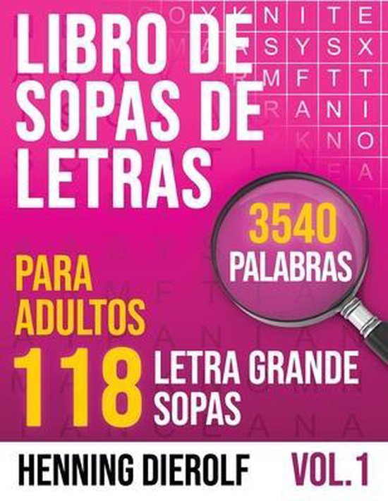 Libro de SOPAS DE LETRAS para Adultos con 118 Sopas de Letra ... - cover
