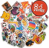 Premium Sticker Vinyl Pack [105 Stickers], Vinyl Graffiti Stickers voor auto, motorfiets, fiets, PS4, kinderen, boeken, skateboard, bagage, snowboard, iPhone, MacBook, Nintendo enz - waterdic