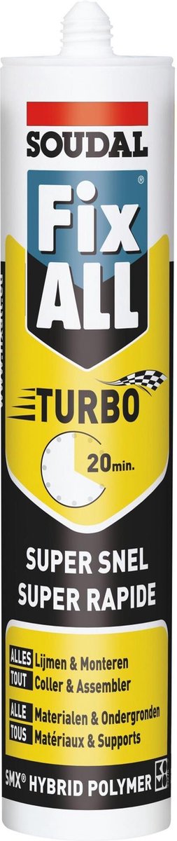 Soudal Lijmkit Fix All turbo wit 290ml-1 koker - Soudal