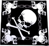 Zac's Alter Ego Bandana Skulls and barbed wire  Zwart
