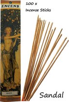 Sandal Wierook 100 Stuks Incense sticks - 25cm