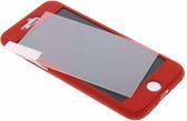 360Graden Effen Protect Backcover Iphone 8 / 7 - Rood
