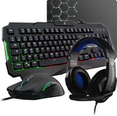 Bol.com The G-Lab Combo Argon Gaming Bundel - Qwerty Toetsenbord/ Headset/ Muis(mat) aanbieding