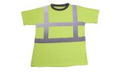 T-shirt RWS fluor geel korte mouw maat M