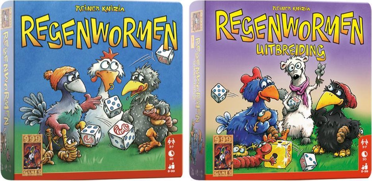 insect Struikelen sleuf Regenwormen + Uitbreiding 999 games | Games | bol.com