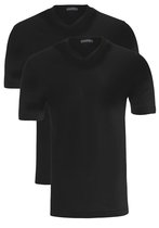 Schiesser Basic Zwart Heren T-shirt V-Hals Katoen 2-Pack - 3XL
