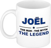 Joel The man, The myth the legend cadeau koffie mok / thee beker 300 ml