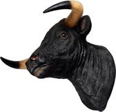 Stierenkop Wanddecoratie -Stier - Zwart