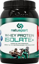 Natusport Eiwit Shake Whey Protein Isolaat+  Aardbei 450 gram