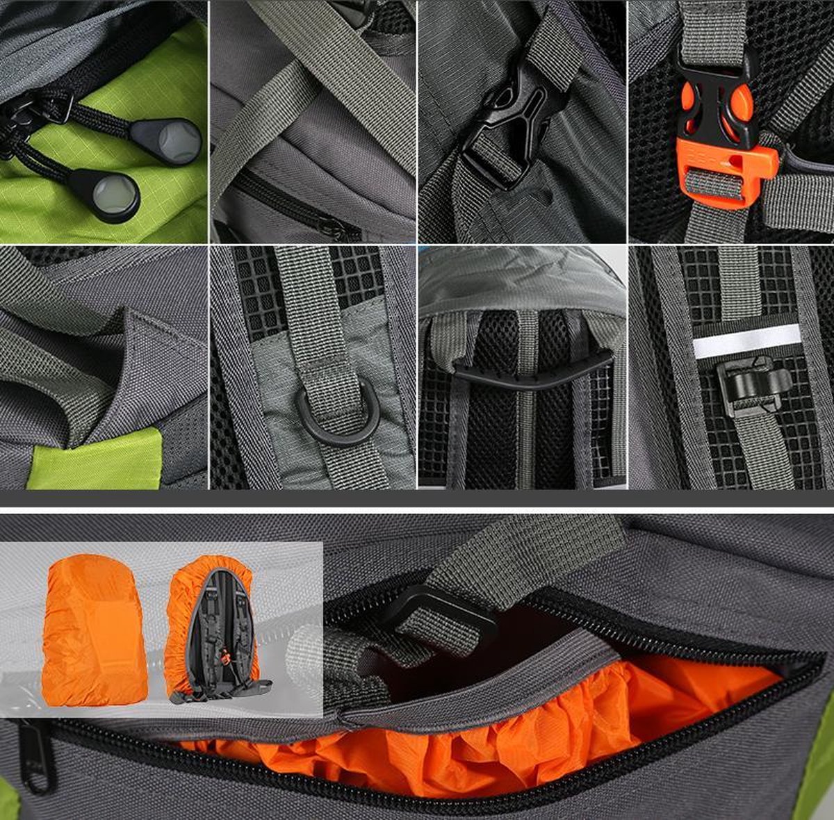Rohtar Waterdichte fietstas - 18L of 25L 3-in-1 schoudertas, rugzak, fietstas reisbagagedrager - Mountainbike-rugzak - verstelbare riemen, stuurklemmen, verborgen ritssluitingen - Zwart