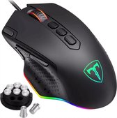 T-Dagger Force Gaming Muis |12000 DPI | Game Muis Bedraad |MOBA+MMO | RGB