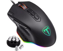 T-Dagger Force Game Muis |12000 DPI | Gaming Muis Bedraad |MOBA+MMO | RGB