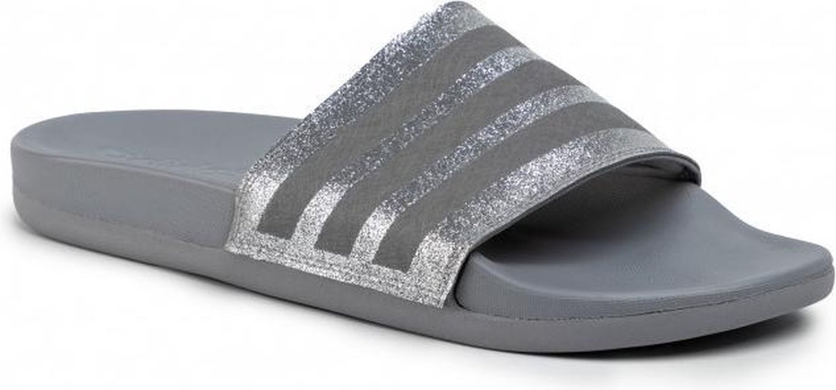 adidas Adilette Comfort slippers dames grijs/zilver | bol.com