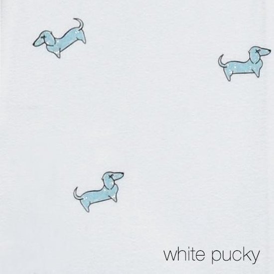 Puckababy inbakerslaapzak - Original Piep - 0/3 maanden - KATOEN - White Pucky - Puckababy