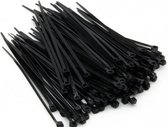 500 stuks kabelbinders - tyraps zwart 2,5 x 200mm